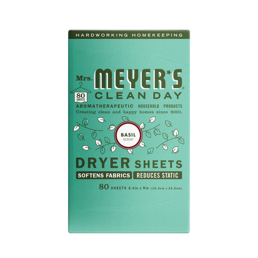 Meyers Dryer Sheets Basil 80ct