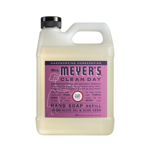 Mrs Meyers Liquid Hand Soap Refill Plum Berry 975ml