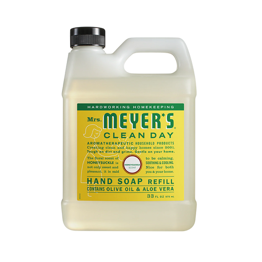 Mrs Meyers Liquid Hand Soap Refill Honeysuckle 975ml